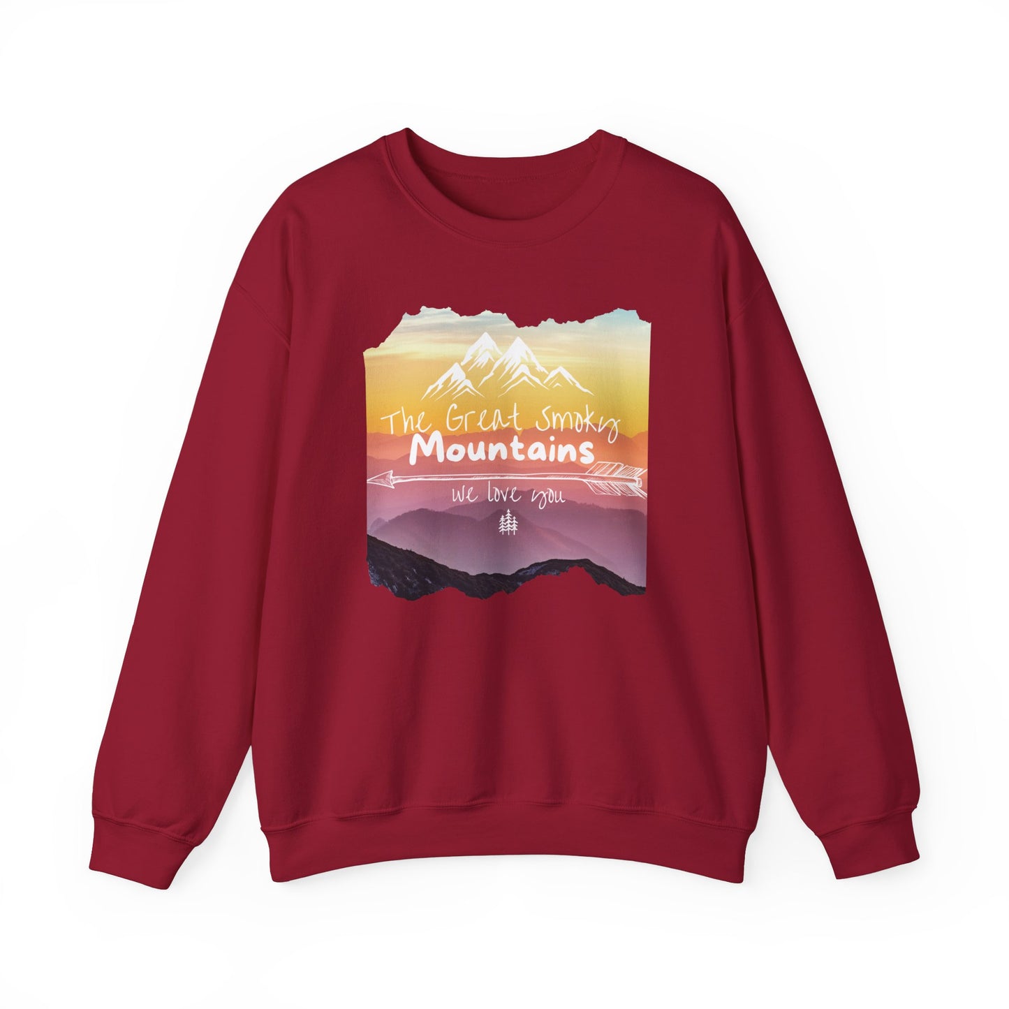 Painted Smoky Mountains Unisex Heavy Blend™ Crewneck Sweatshirt