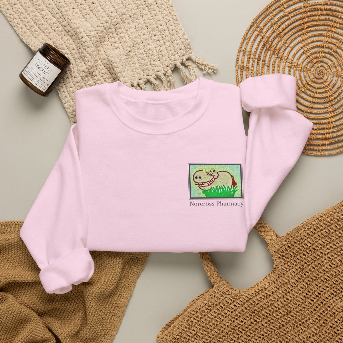 Norcross Pharmacy 2 Unisex Crewneck Sweatshirt - Vintage Apothecary Style