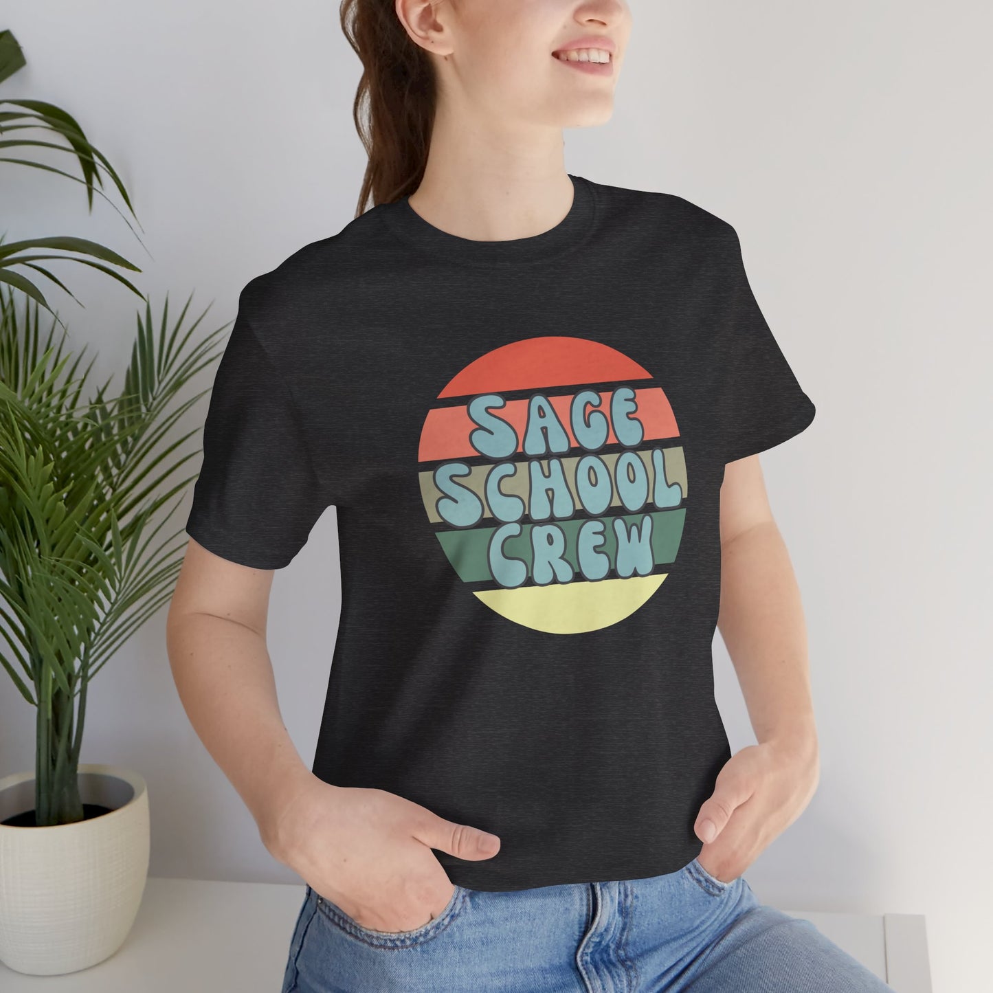 Sage School Crew Unisex Jersey Short Sleeve Tee