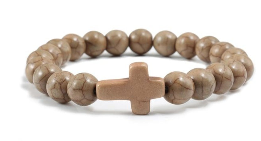 Beaded Cross Bracelet