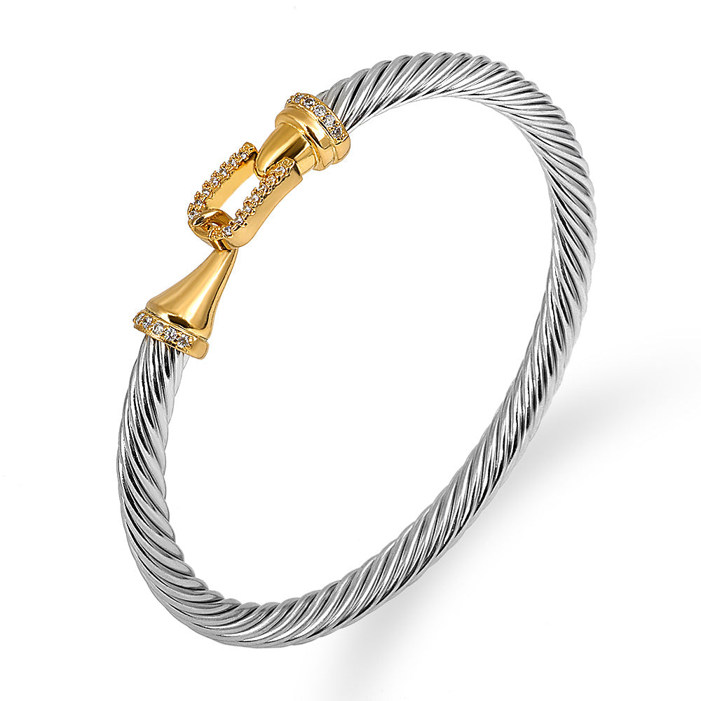 David Yurman Style - Mutiple Cable Bracelet