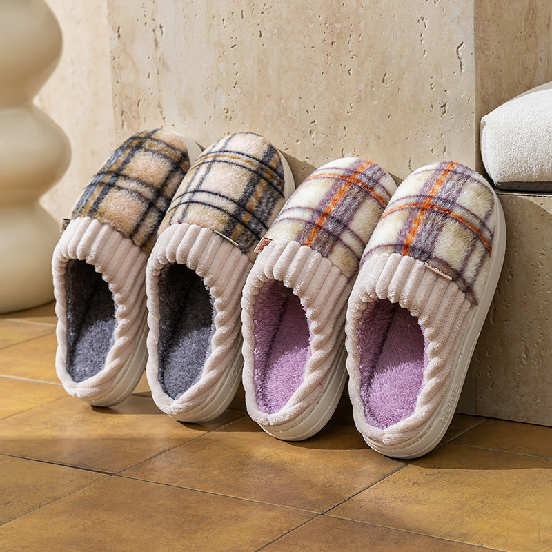 Leisure-Soft Plaid Slippers