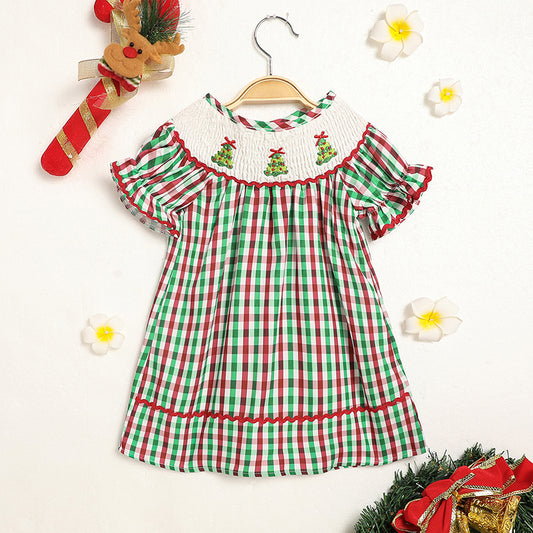 Baby Girl Smocked Christmas Dress