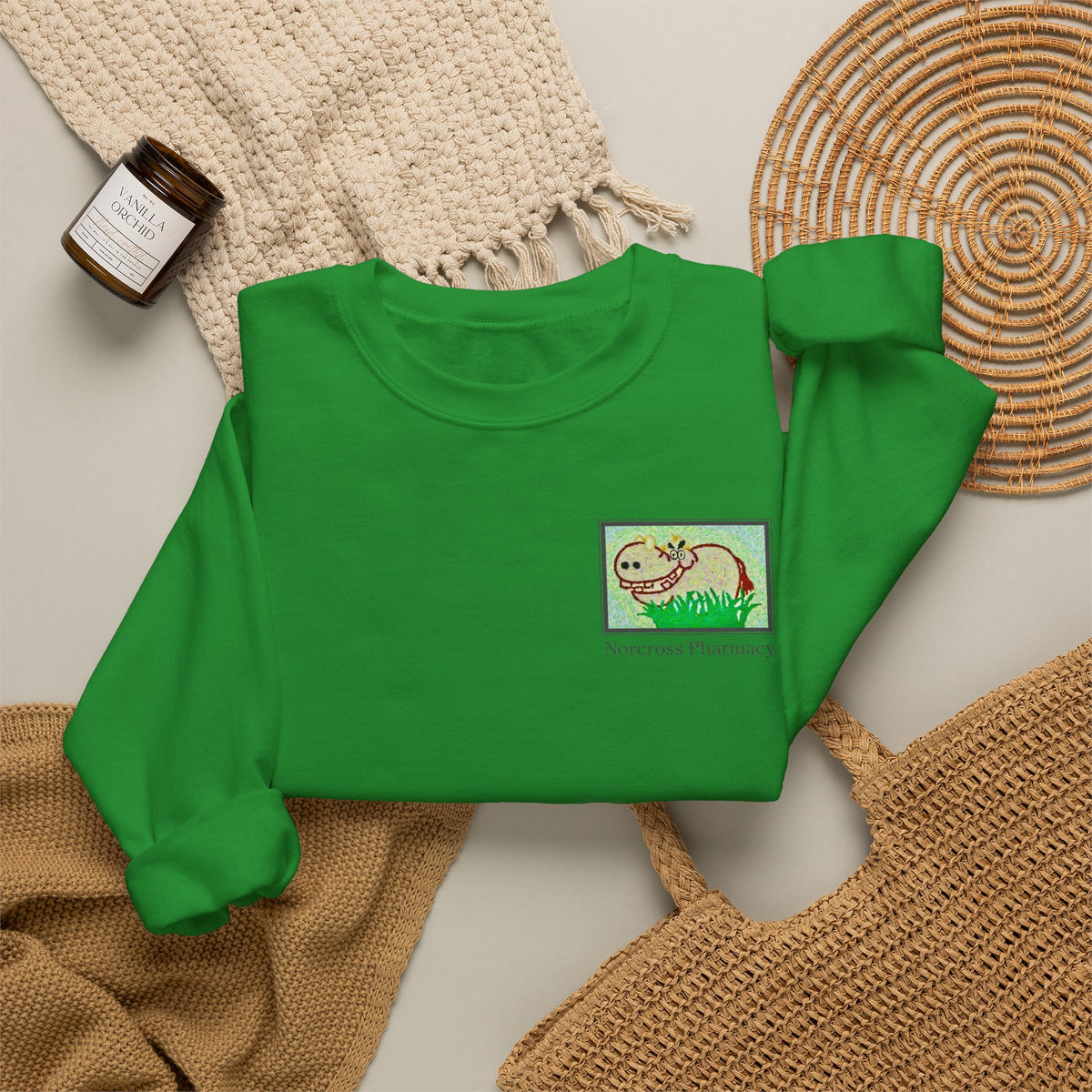 Norcross Pharmacy 2 Unisex Crewneck Sweatshirt - Vintage Apothecary Style