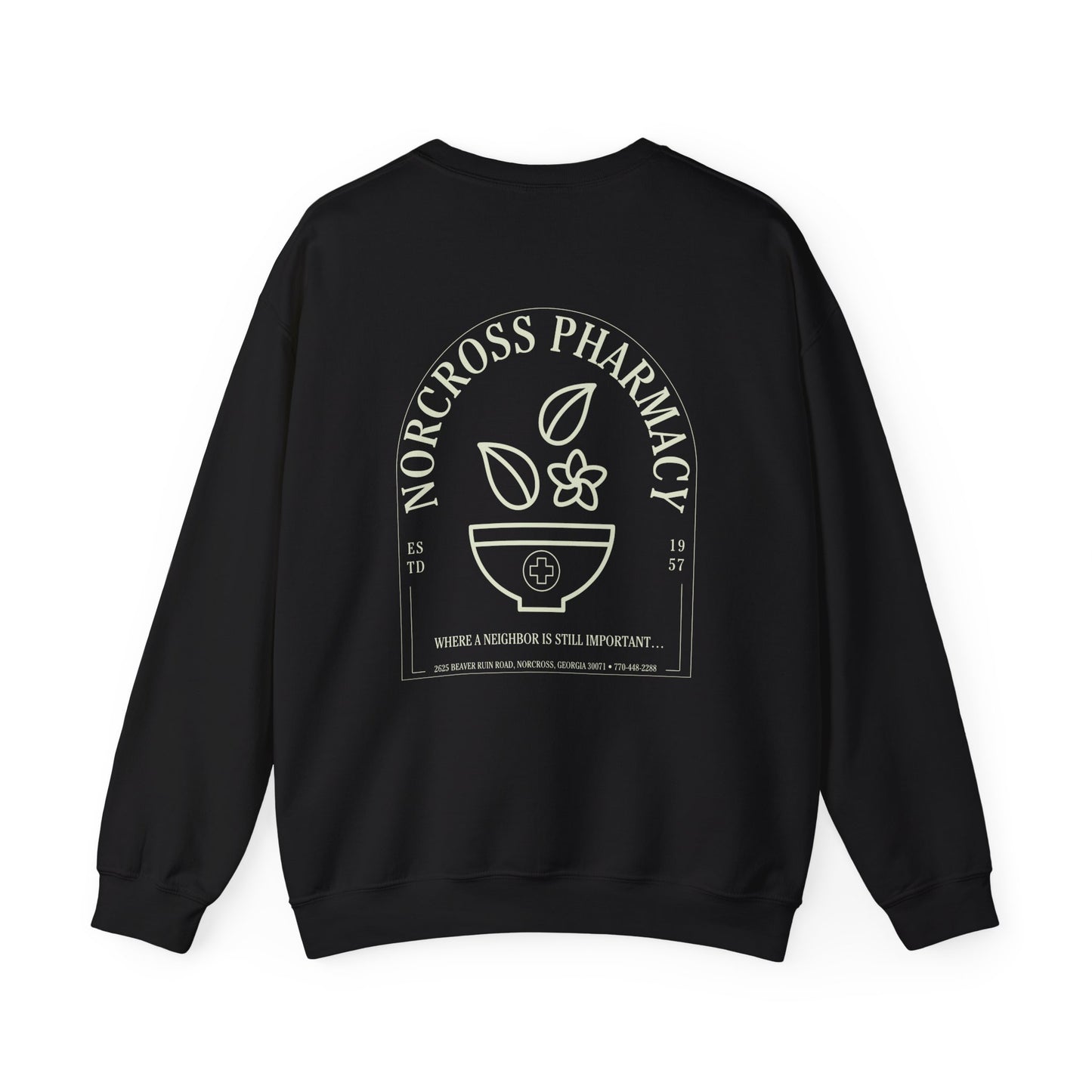 Norcross Pharmacy 2 Crewneck Sweatshirt - Perfect for Casual Vibes & Everyday Comfort