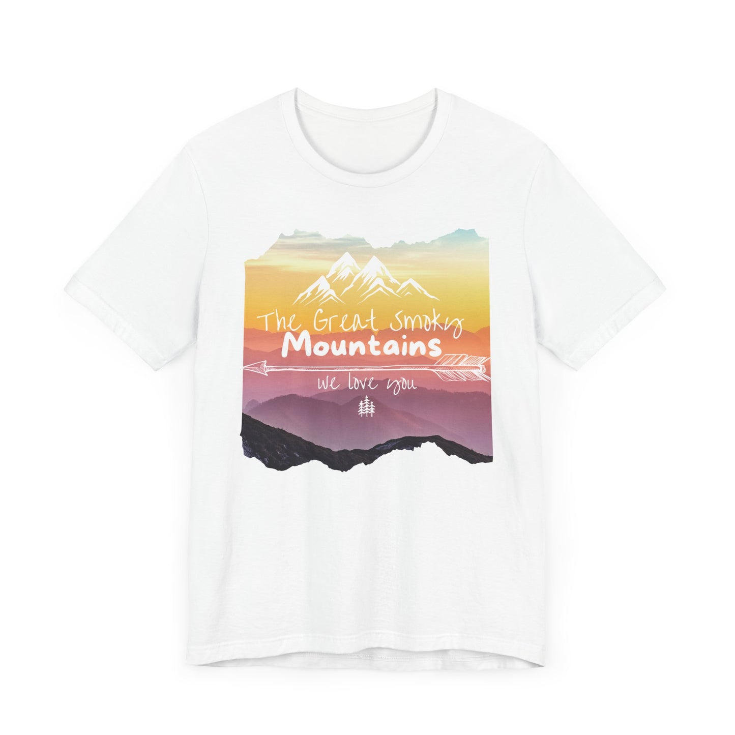 Painted Smoky Mountains Unisex Jersey Short Sleeve Tee
