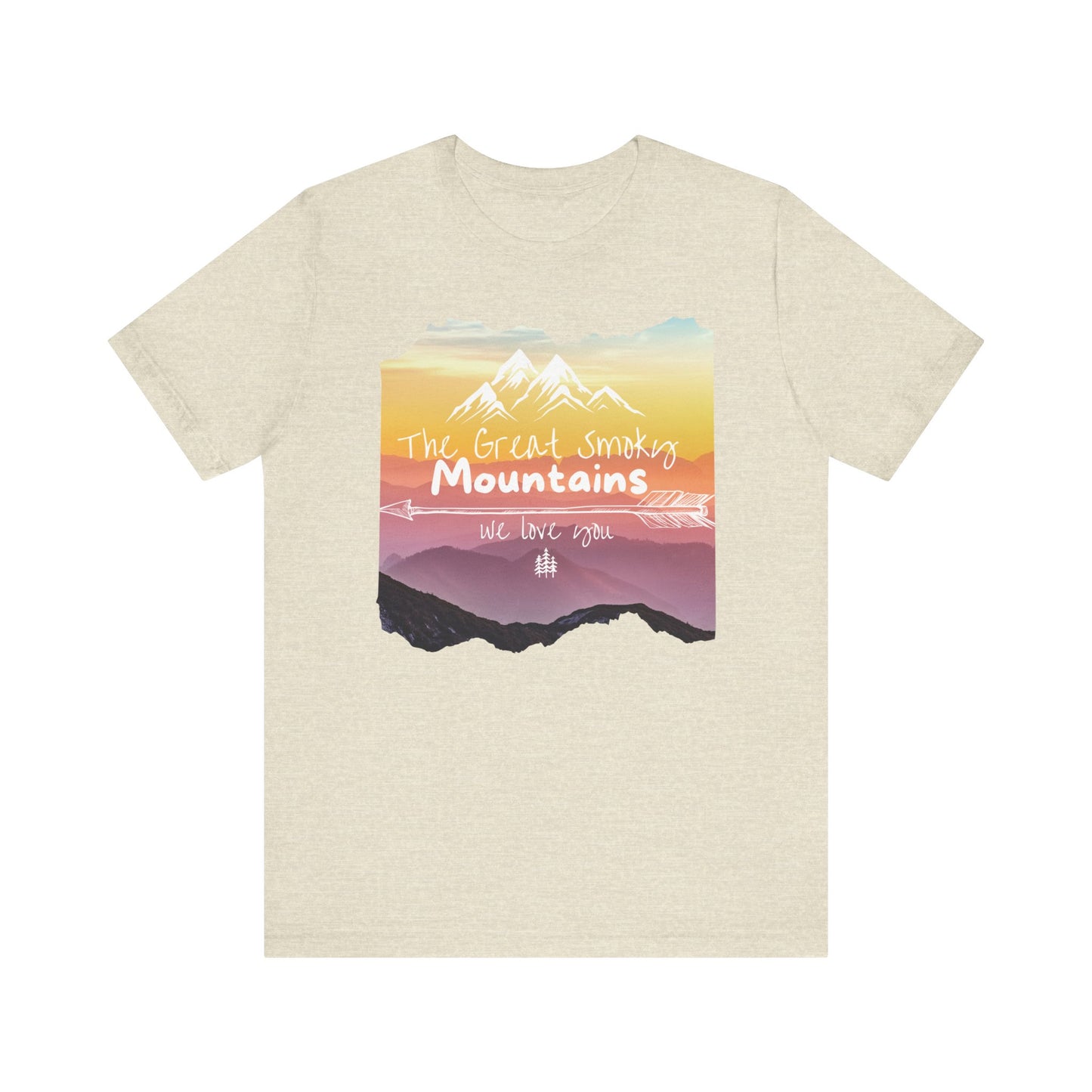 Painted Smoky Mountains Unisex Jersey Short Sleeve Tee