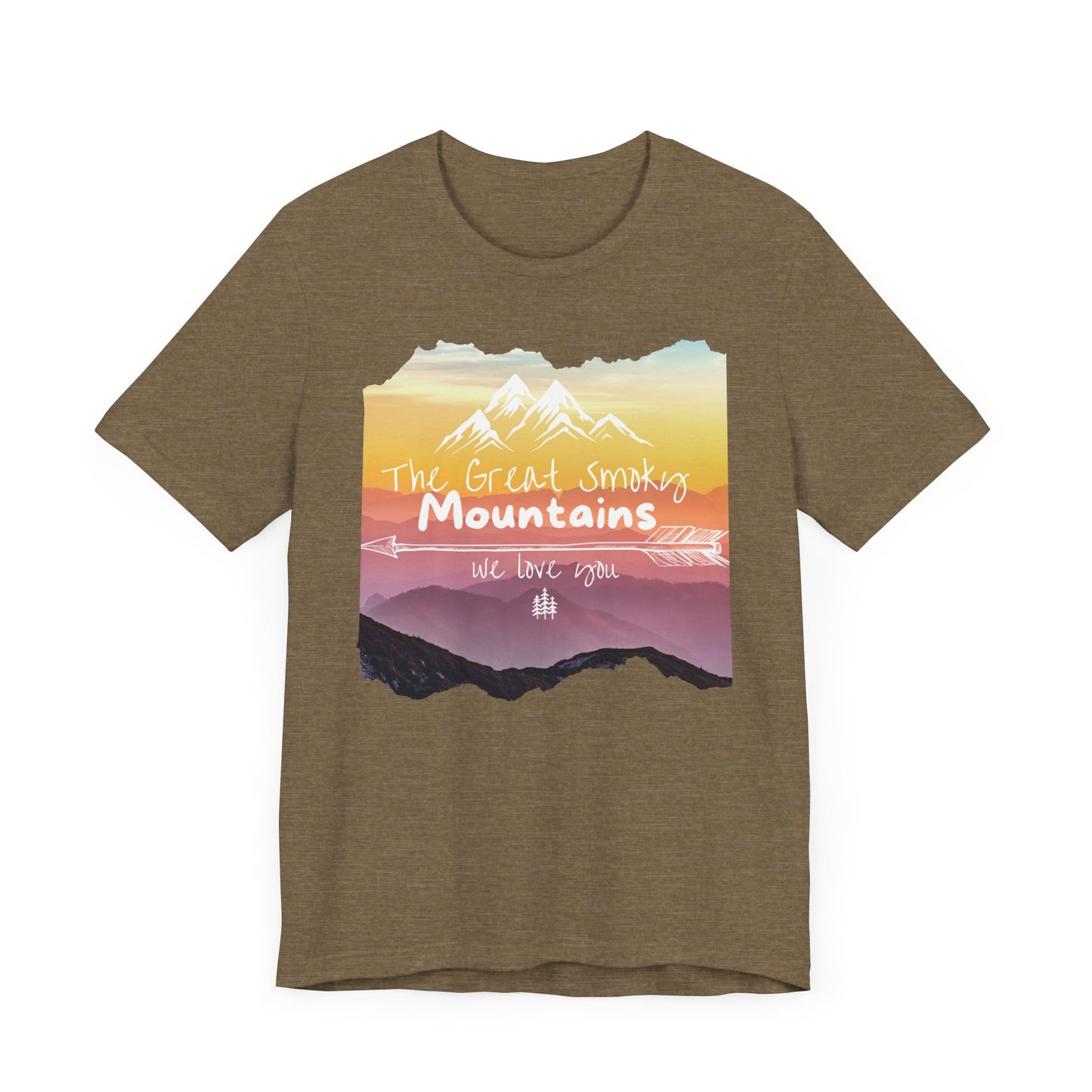 Painted Smoky Mountains Unisex Jersey Short Sleeve Tee