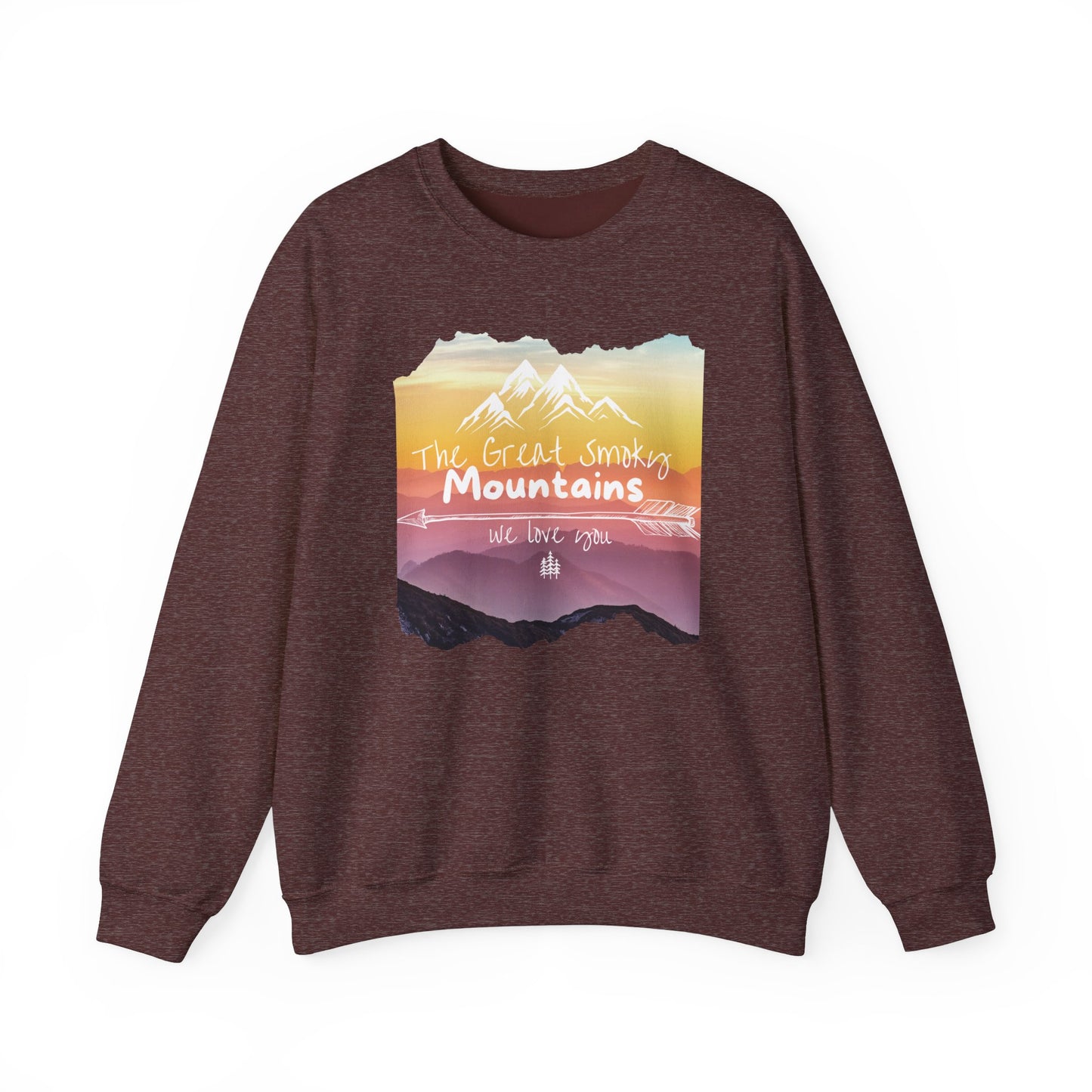 Painted Smoky Mountains Unisex Heavy Blend™ Crewneck Sweatshirt