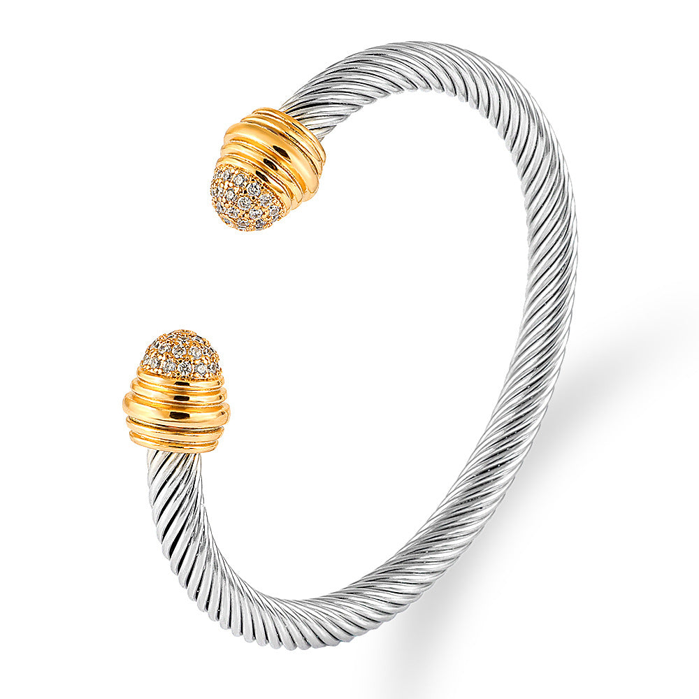 David Yurman Style - Mutiple Cable Bracelet