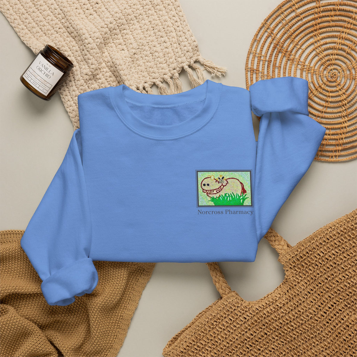 Norcross Pharmacy 2 Unisex Crewneck Sweatshirt - Vintage Apothecary Style