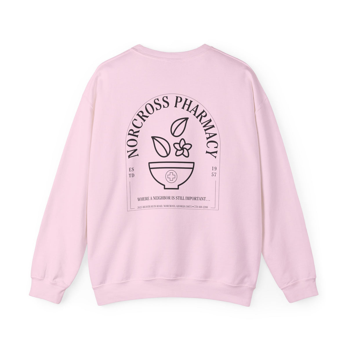 Norcross Pharmacy 2 Unisex Crewneck Sweatshirt - Vintage Apothecary Style