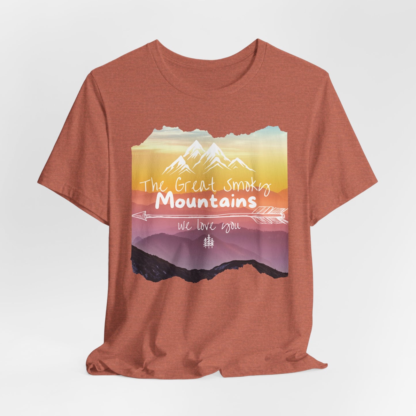 Painted Smoky Mountains Unisex Jersey Short Sleeve Tee