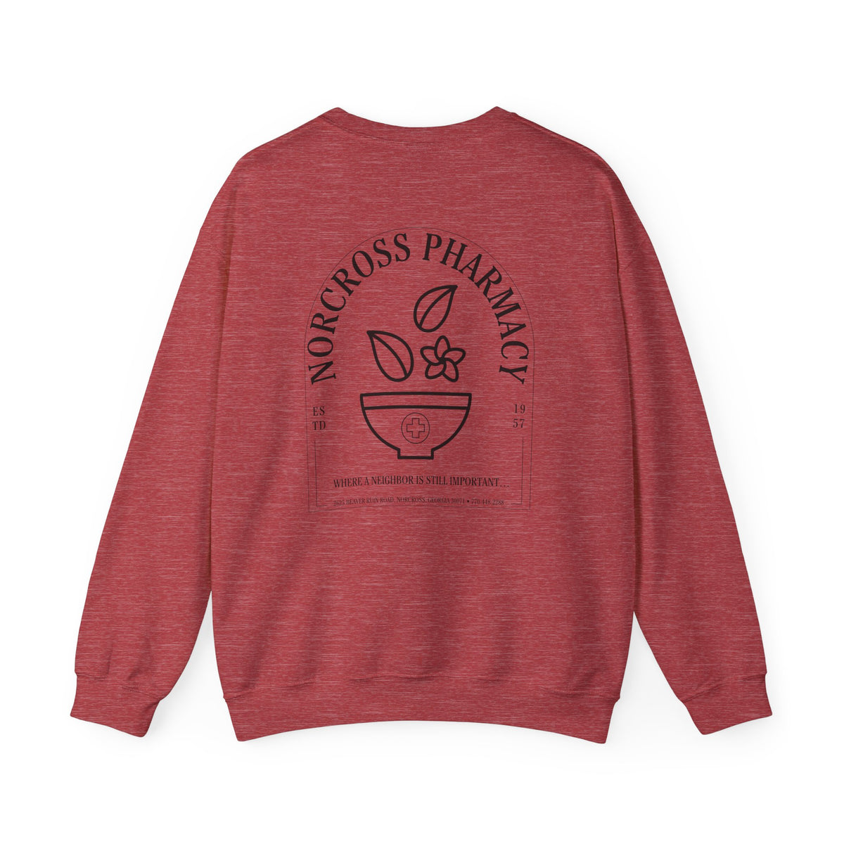 Norcross Pharmacy 2 Unisex Crewneck Sweatshirt - Vintage Apothecary Style