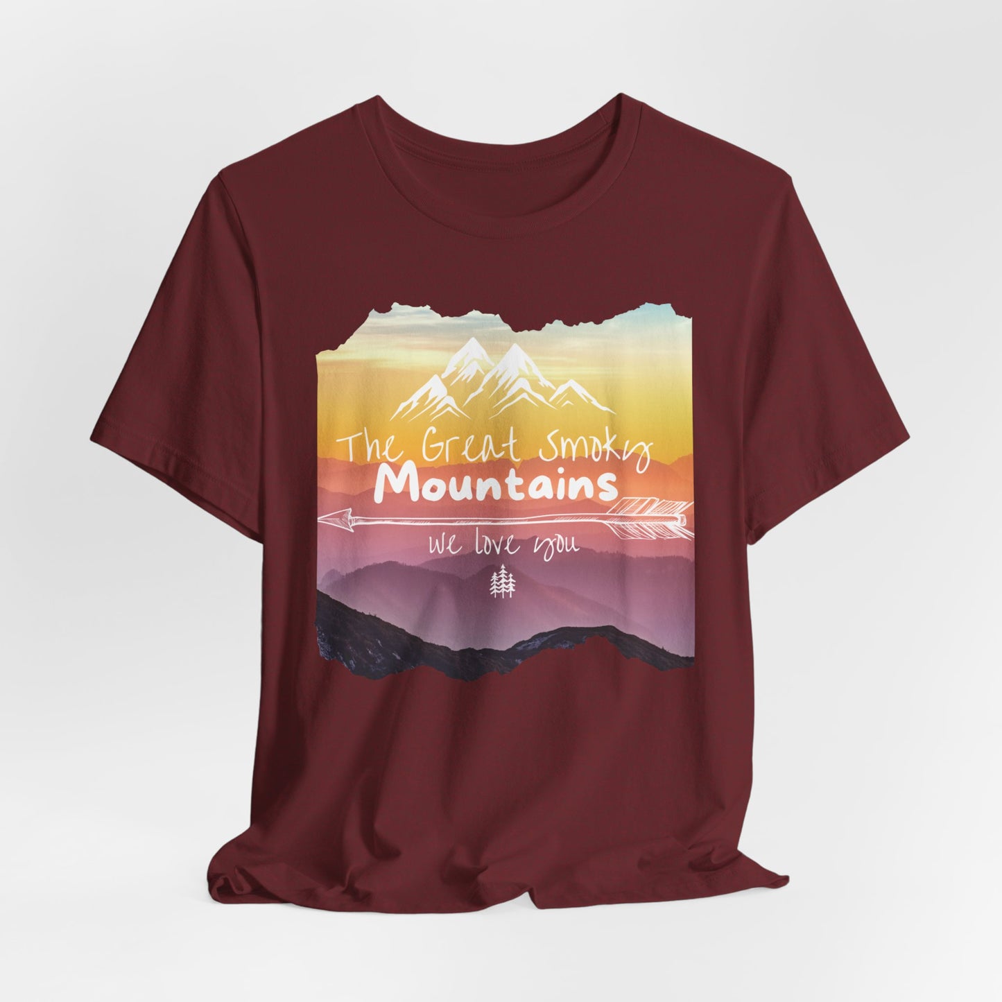 Painted Smoky Mountains Unisex Jersey Short Sleeve Tee