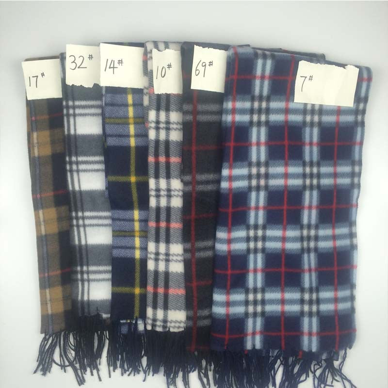 Unisex Plaid Scarf