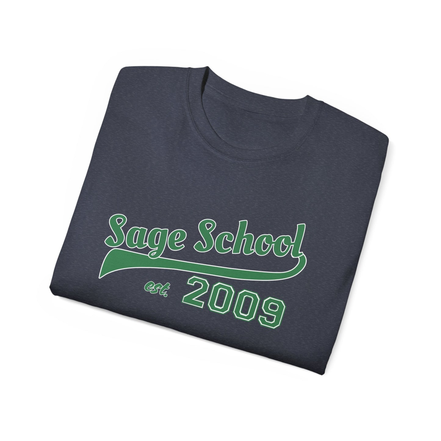 Green Sage School Est. 2009-  Vintage Navy