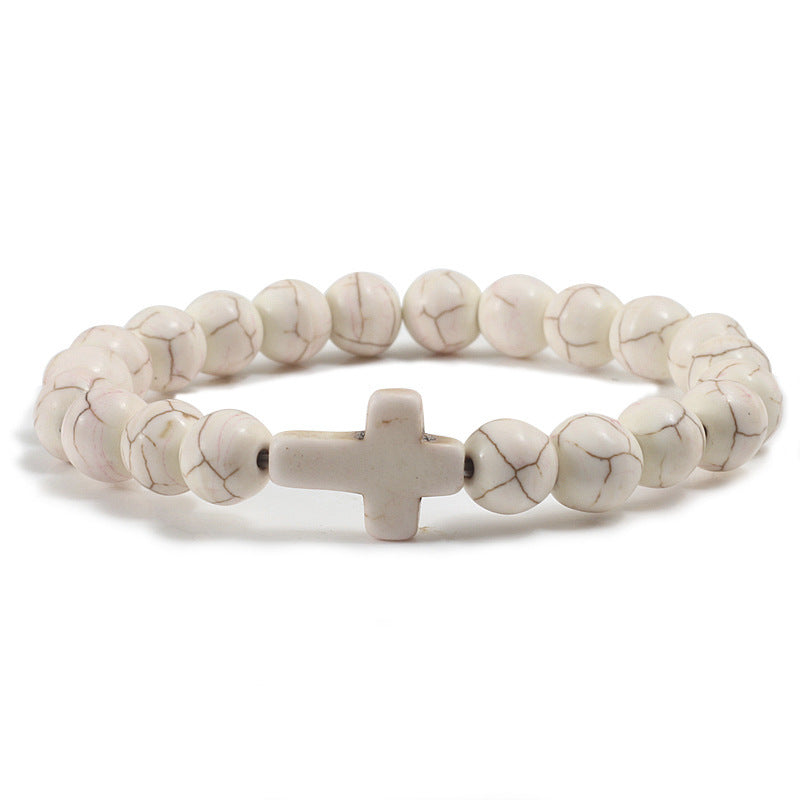 Beaded Cross Bracelet