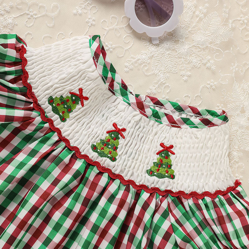 Baby Girl Smocked Christmas Dress