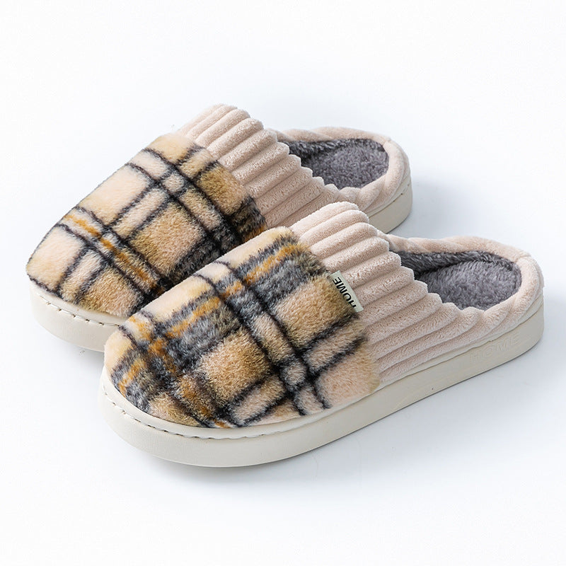 Leisure-Soft Plaid Slippers