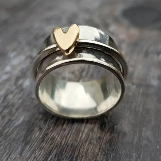 Twirling Heart Ring
