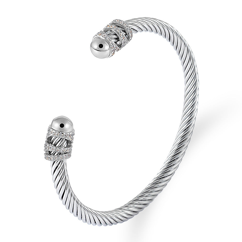 David Yurman Style - Mutiple Cable Bracelet
