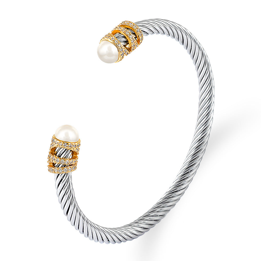 David Yurman Style - Mutiple Cable Bracelet