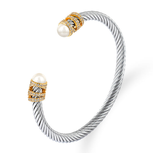 David Yurman Style - Mutiple Cable Bracelet