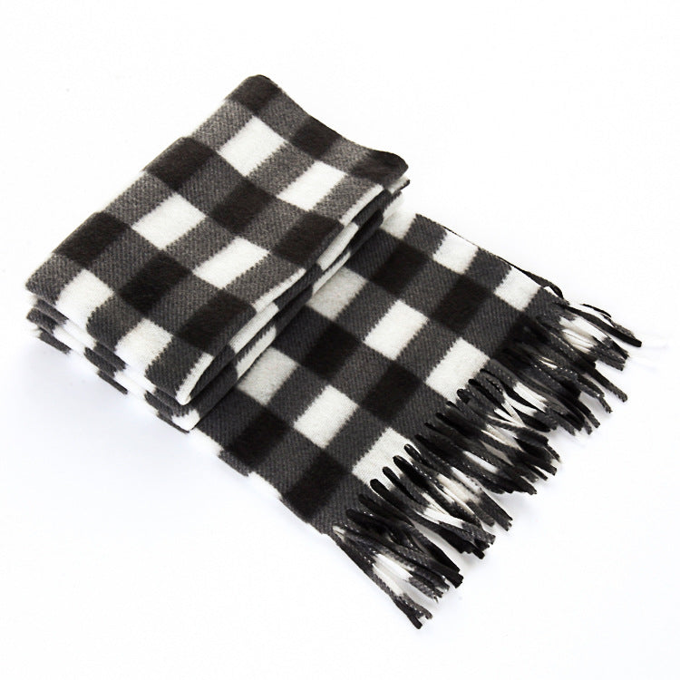 Unisex Plaid Scarf