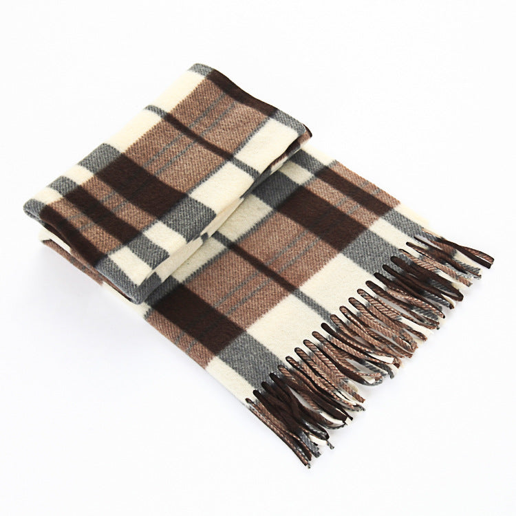 Unisex Plaid Scarf
