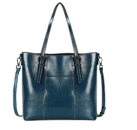 Pure Leather Messenger Tote