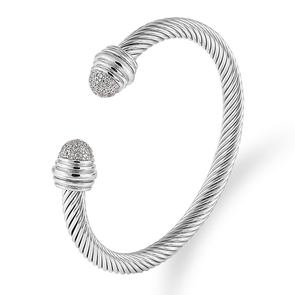 David Yurman Style - Mutiple Cable Bracelet