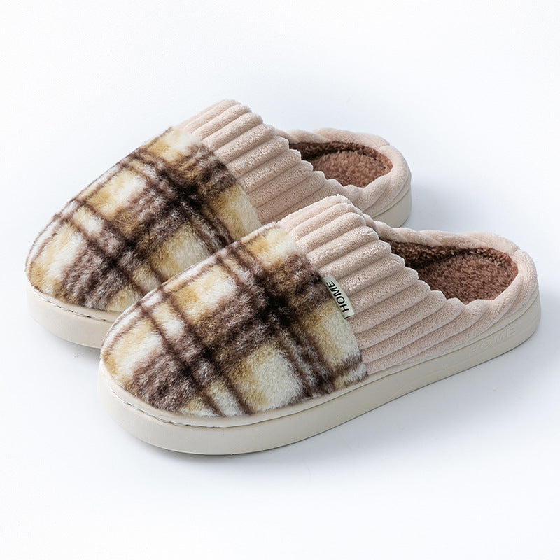Leisure-Soft Plaid Slippers