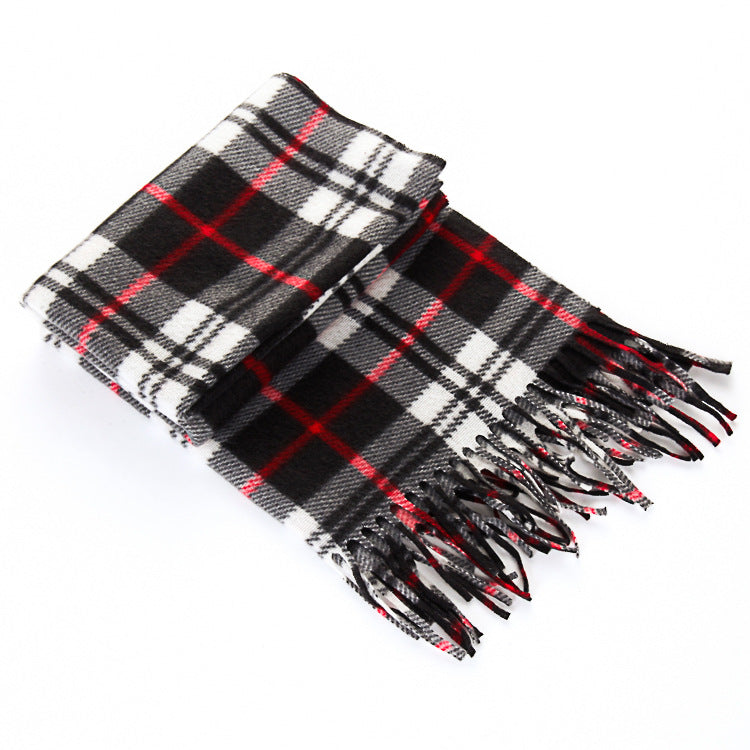 Unisex Plaid Scarf