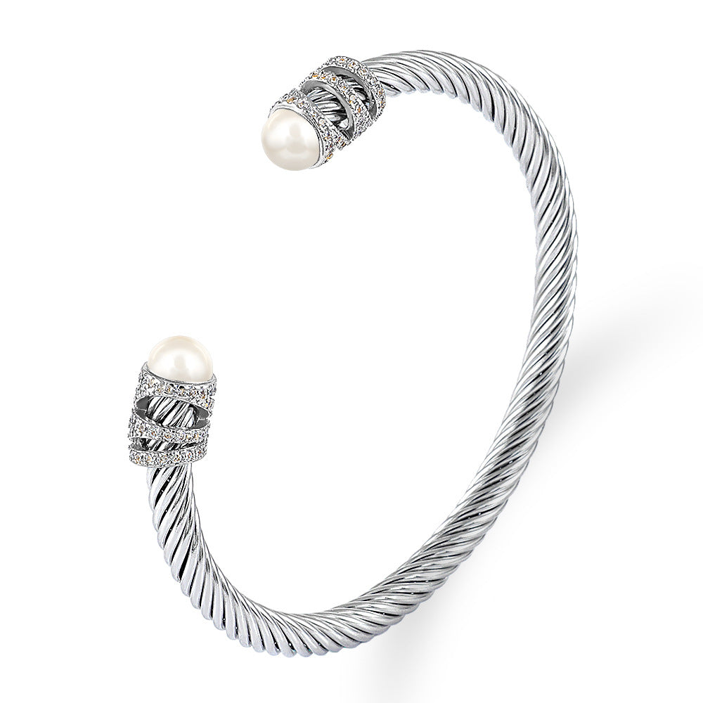 David Yurman Style - Mutiple Cable Bracelet