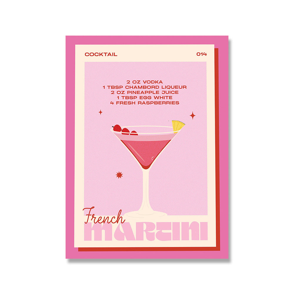 Cocktail Vintage Wall Art