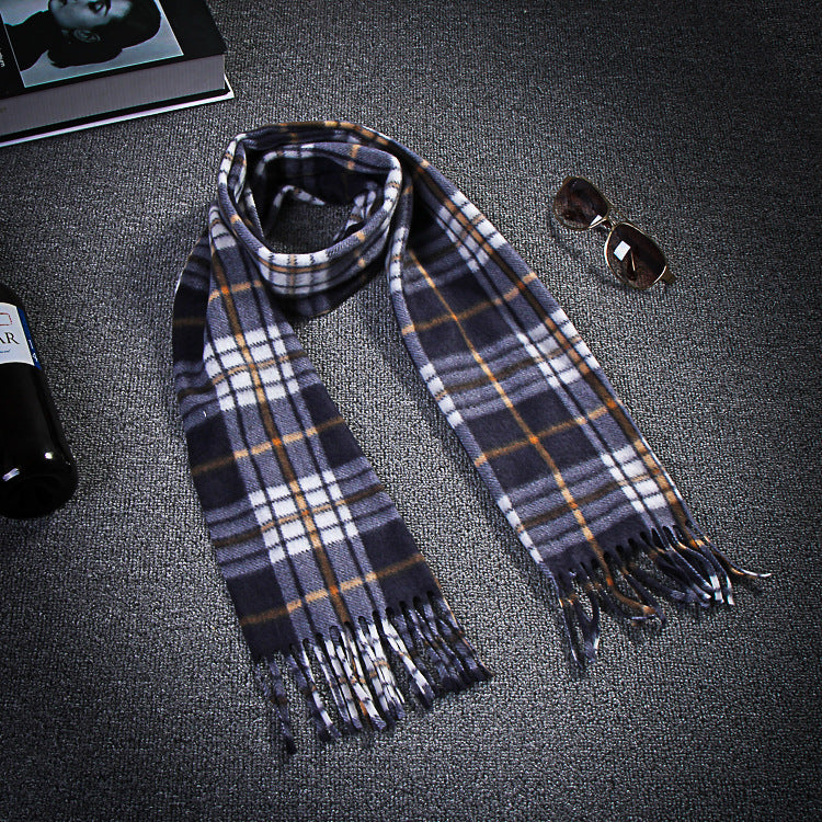 Unisex Plaid Scarf