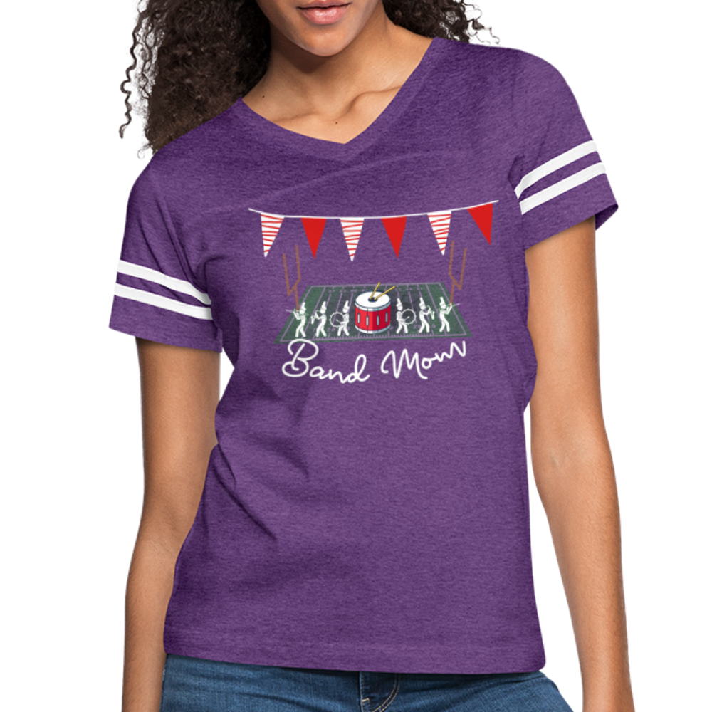 Band Mom’s Vintage Sport T-Shirt - vintage purple/white