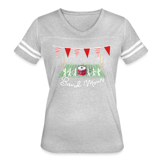 Band Mom’s Vintage Sport T-Shirt - heather gray/white