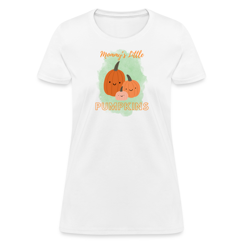 Mommy's Little Pumpkins Women's T-Shirt - white