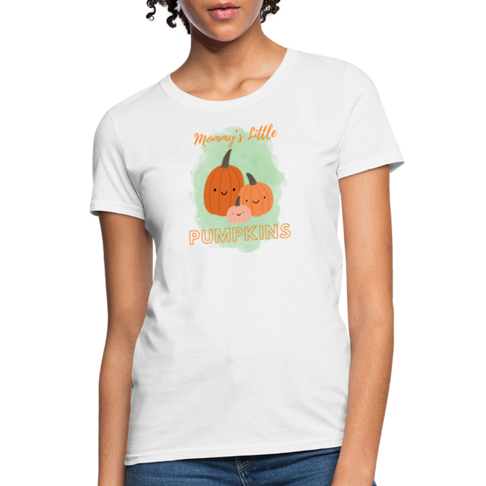 Mommy's Little Pumpkins Women's T-Shirt - white