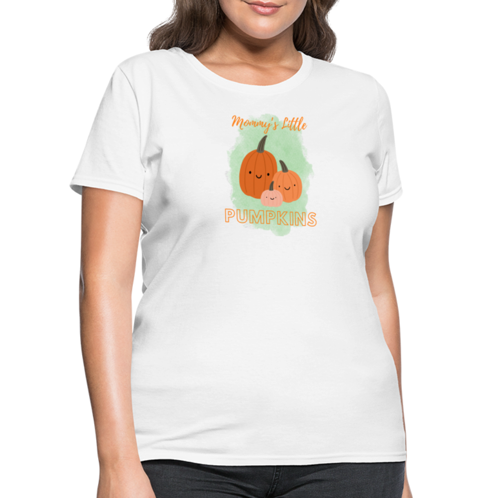 Mommy's Little Pumpkins Women's T-Shirt - white