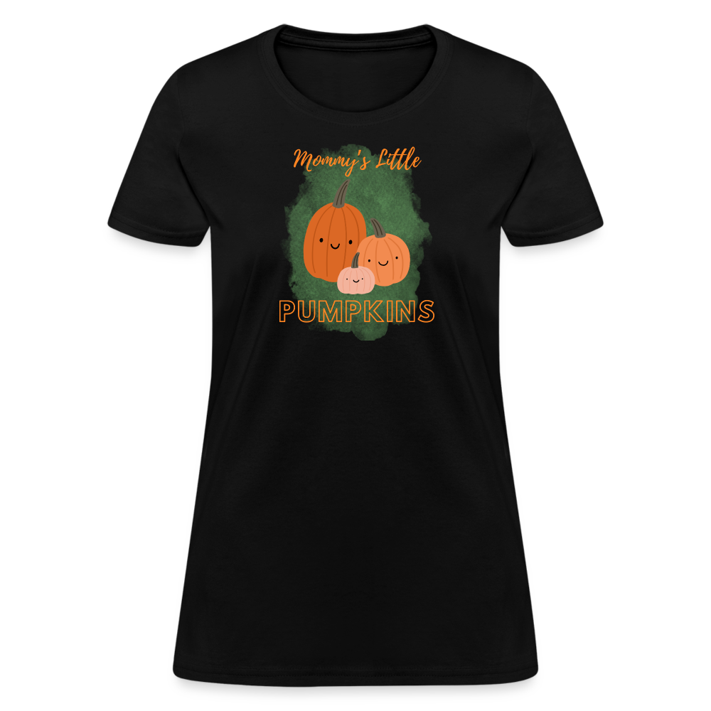 Mommy's Little Pumpkins Women's T-Shirt - black