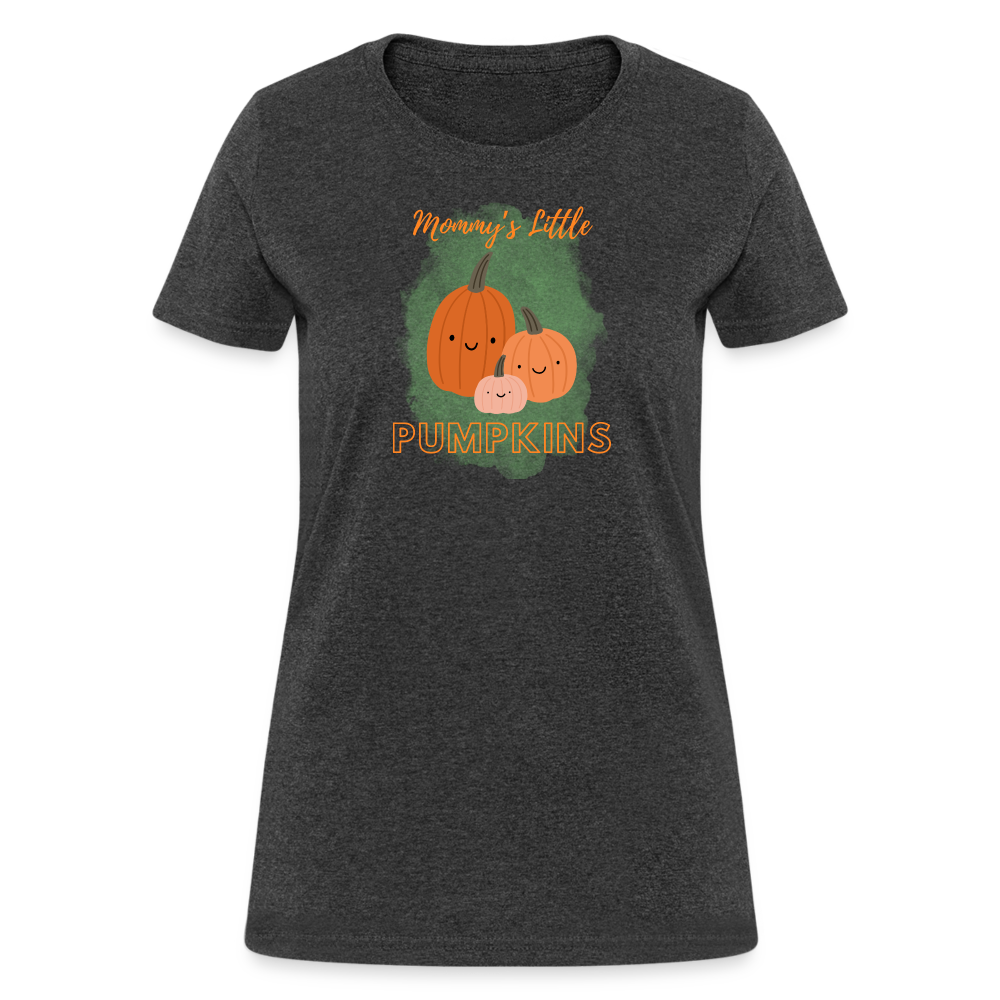 Mommy's Little Pumpkins Women's T-Shirt - heather black
