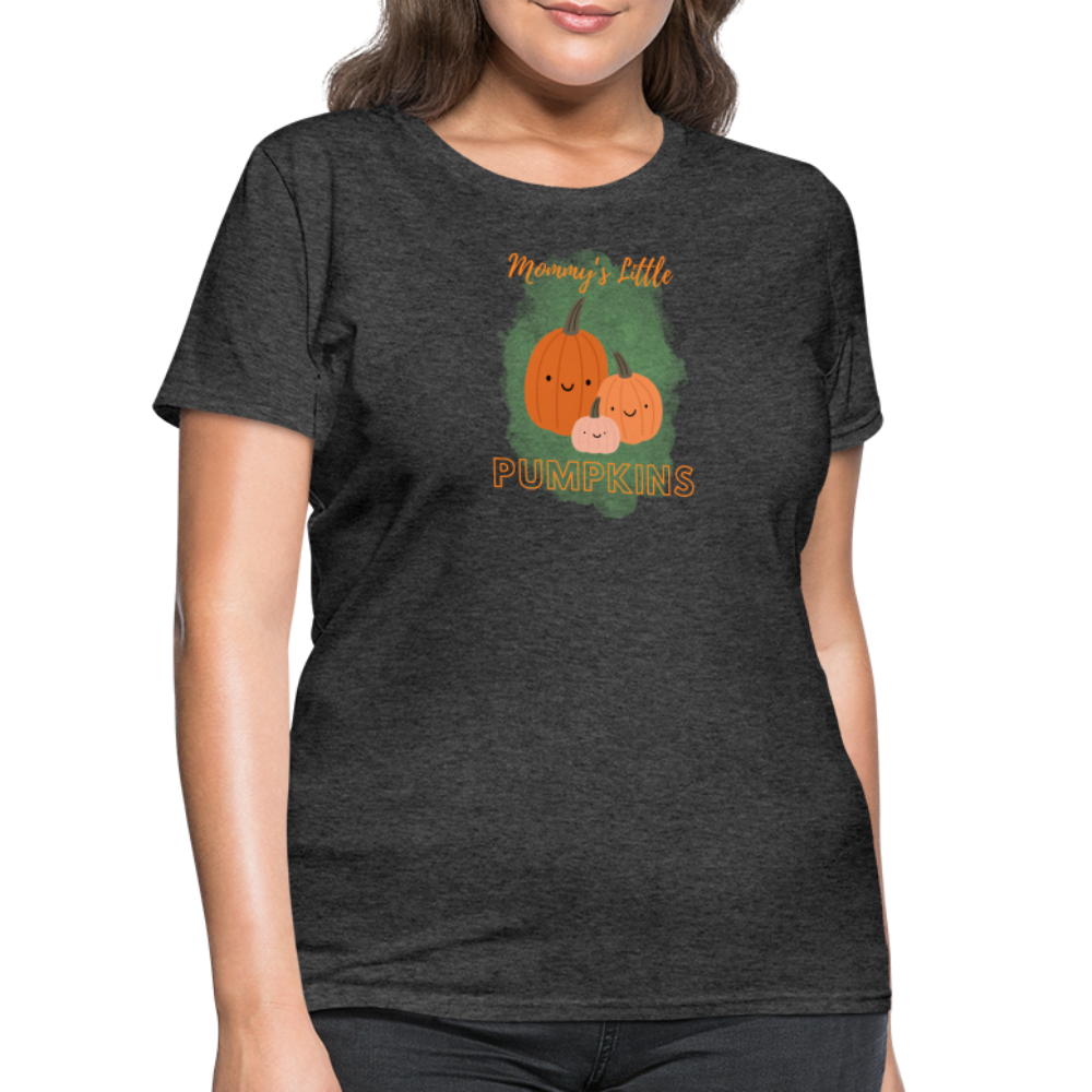 Mommy's Little Pumpkins Women's T-Shirt - heather black