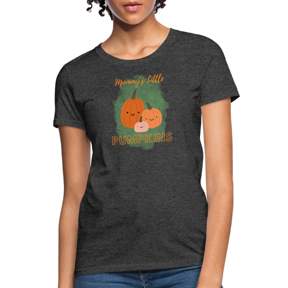 Mommy's Little Pumpkins Women's T-Shirt - heather black