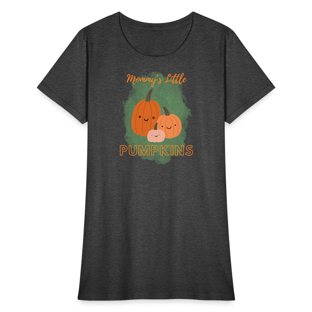 Mommy's Little Pumpkins Women's T-Shirt - heather black