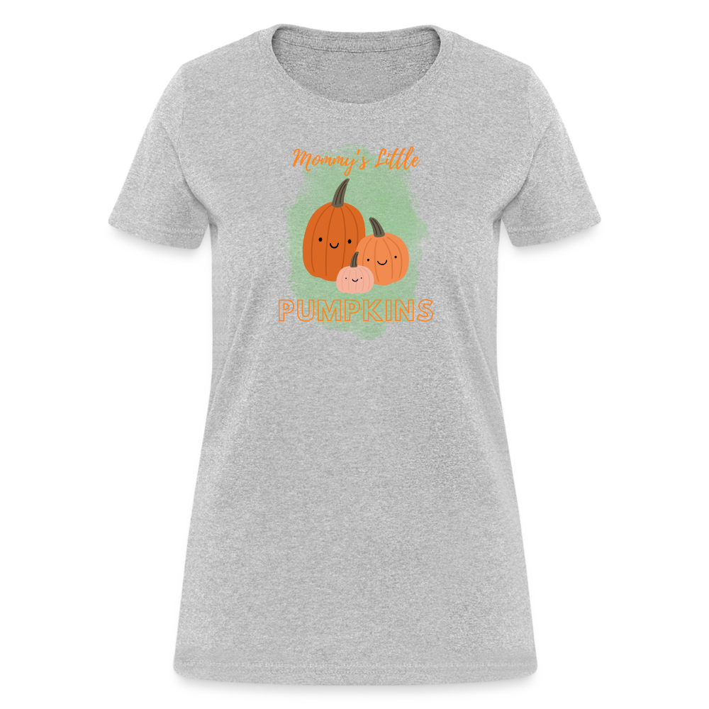 Mommy's Little Pumpkins Women's T-Shirt - heather gray