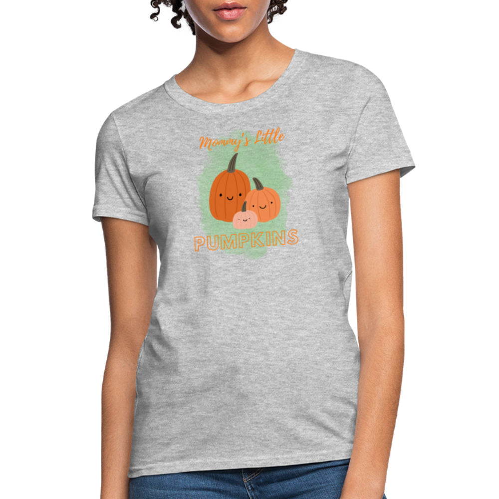 Mommy's Little Pumpkins Women's T-Shirt - heather gray