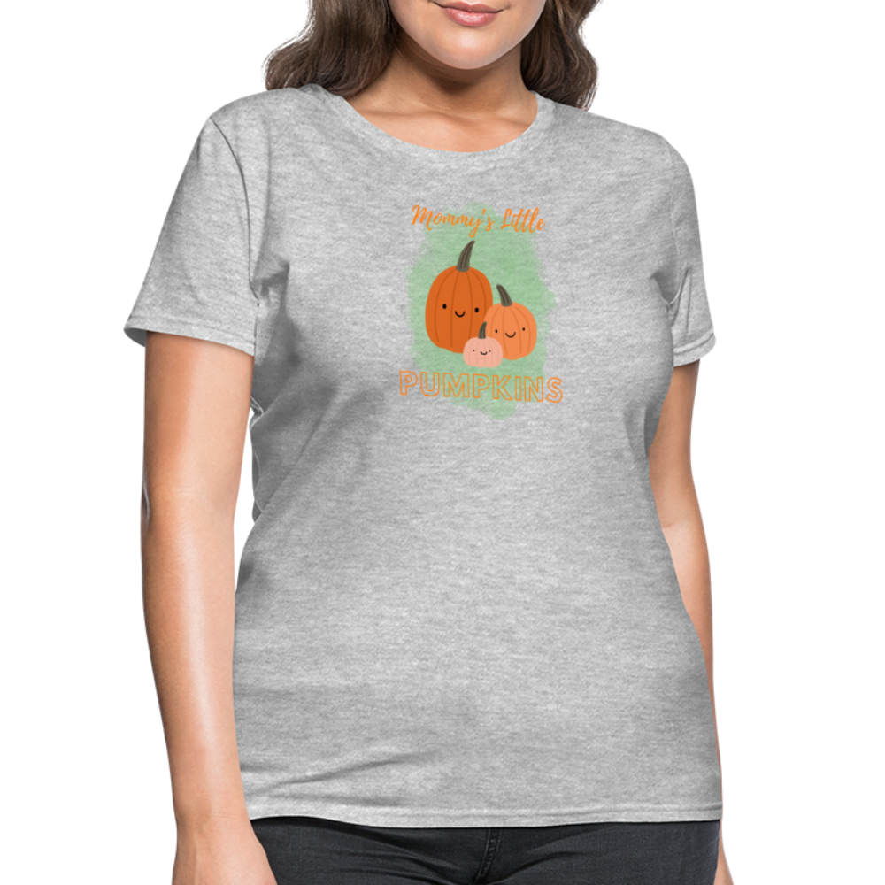 Mommy's Little Pumpkins Women's T-Shirt - heather gray